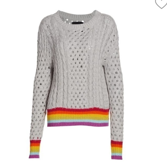 Le Superbe Silver Lining Sinbad Cotton Cashmere-Blend Sweater Size XS - Picture 5 of 12